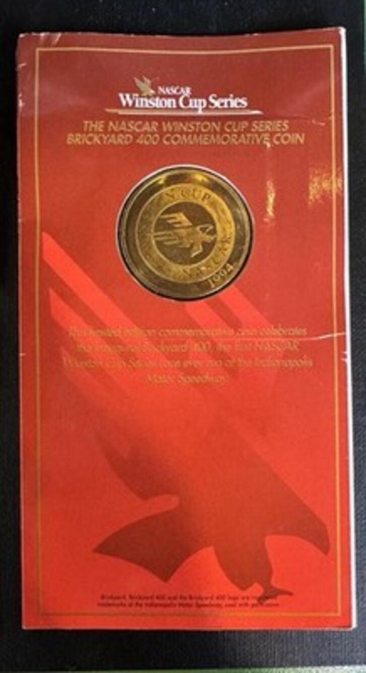 Vintage 1994 Inaugural Brickyard 400 Commemorative Coin Winston Cup NASCAR